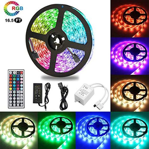 VGROUND 5M Impermeable Tira LED RGB 300 Leds 5050 SMD Tira LED