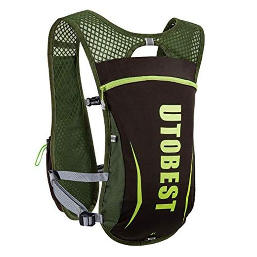 UTOBEST Mochila Hidratacion Trail Running 5L Ligera Chaleco Hidratacion Running Hombre Mujer para Correr Ciclismo