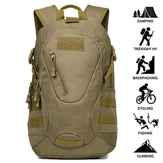 FreeWalk Mochila Táctica Militar Mochila de Asalto Molle Mochilas de Senderismo Unisex