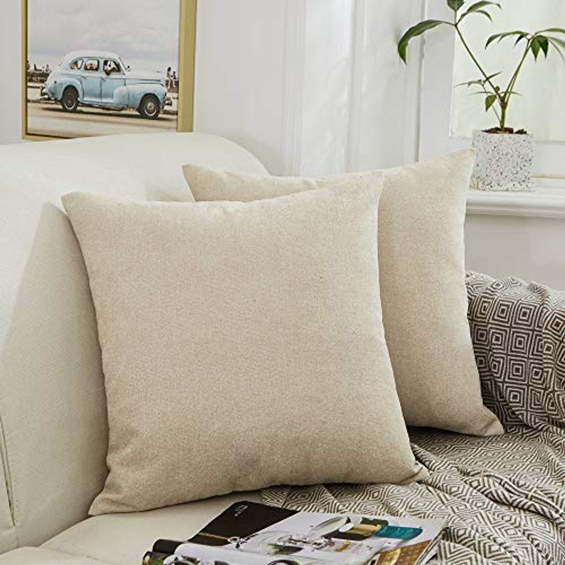 Social Mernette - Juego de 2 fundas de cojín cuadradas de felpilla