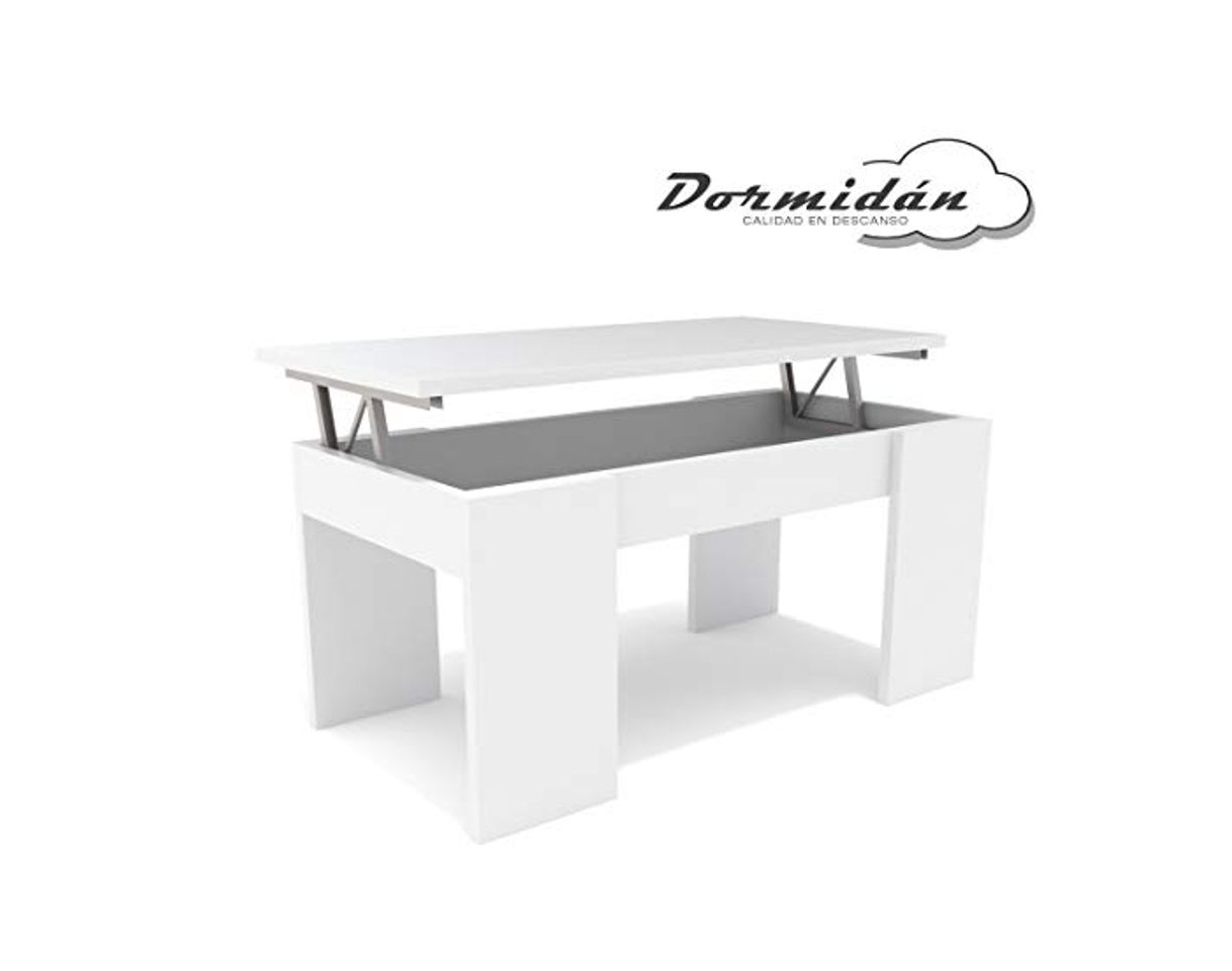 Social Dormidán- Mesa de Centro elevable, Comedor o Auxiliar, Mayor Grosor y Estabilidad