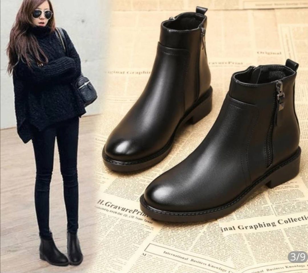 Botines con cremallera