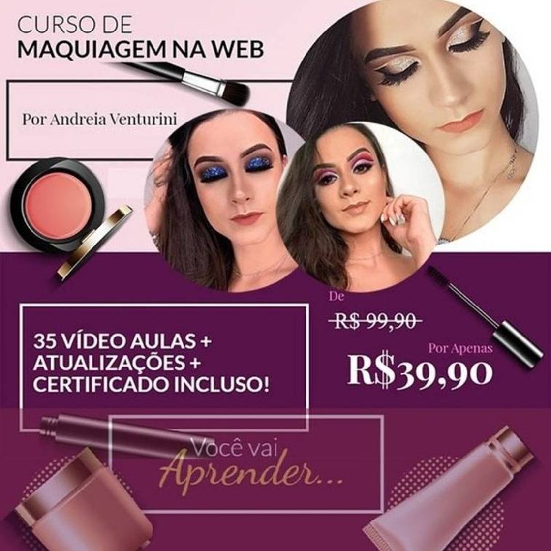 Producto Curso de Maquiagem na Web 