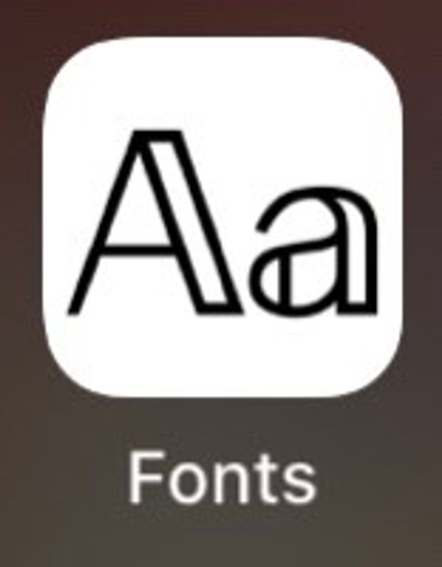 App Fonts