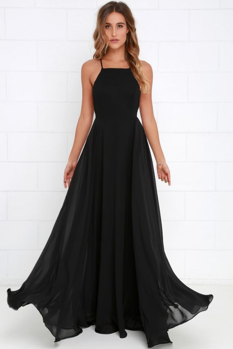 Fashion Mythical kind of love black maxi dress