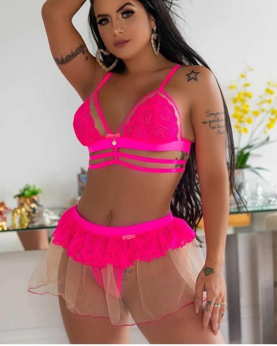 Social Neon com saia