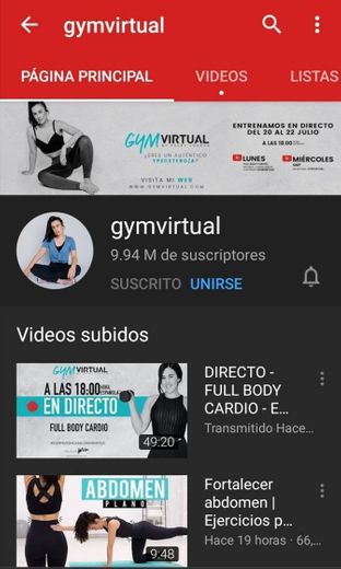 gymvirtual - YouTube
