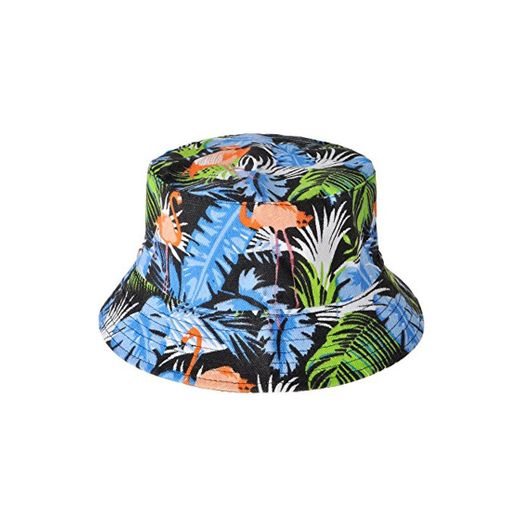 ZLYC - Gorro de viaje unisex con estampado de animales Negro Flamencos