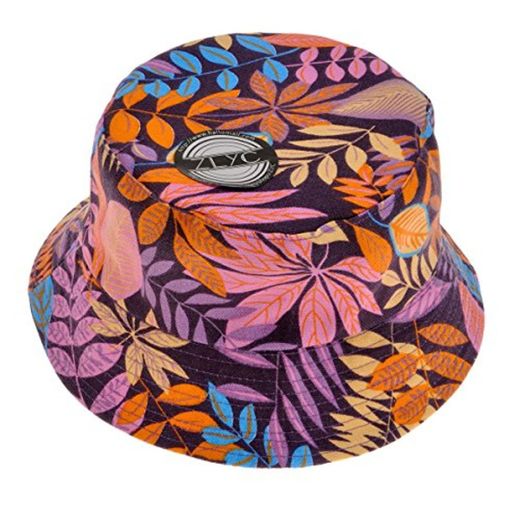 Gorro de pescador con diseño estampado de selva