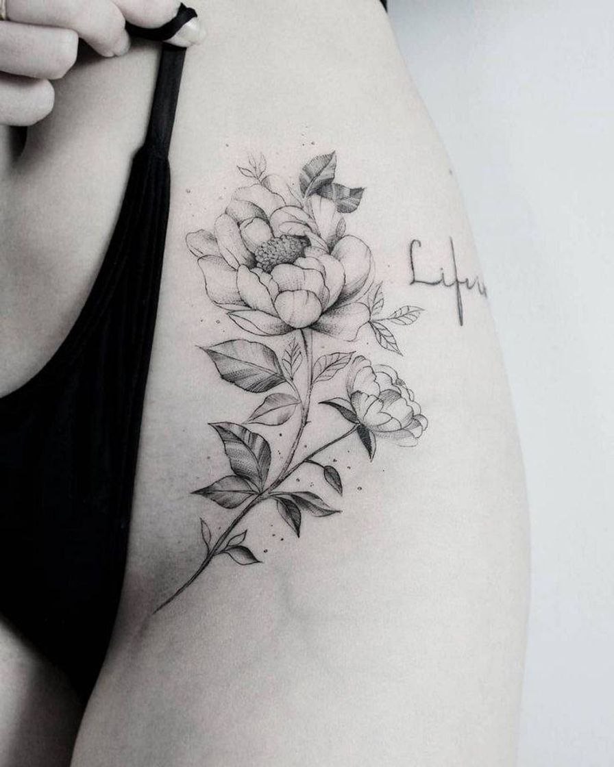 Fashion Tatuagem floral