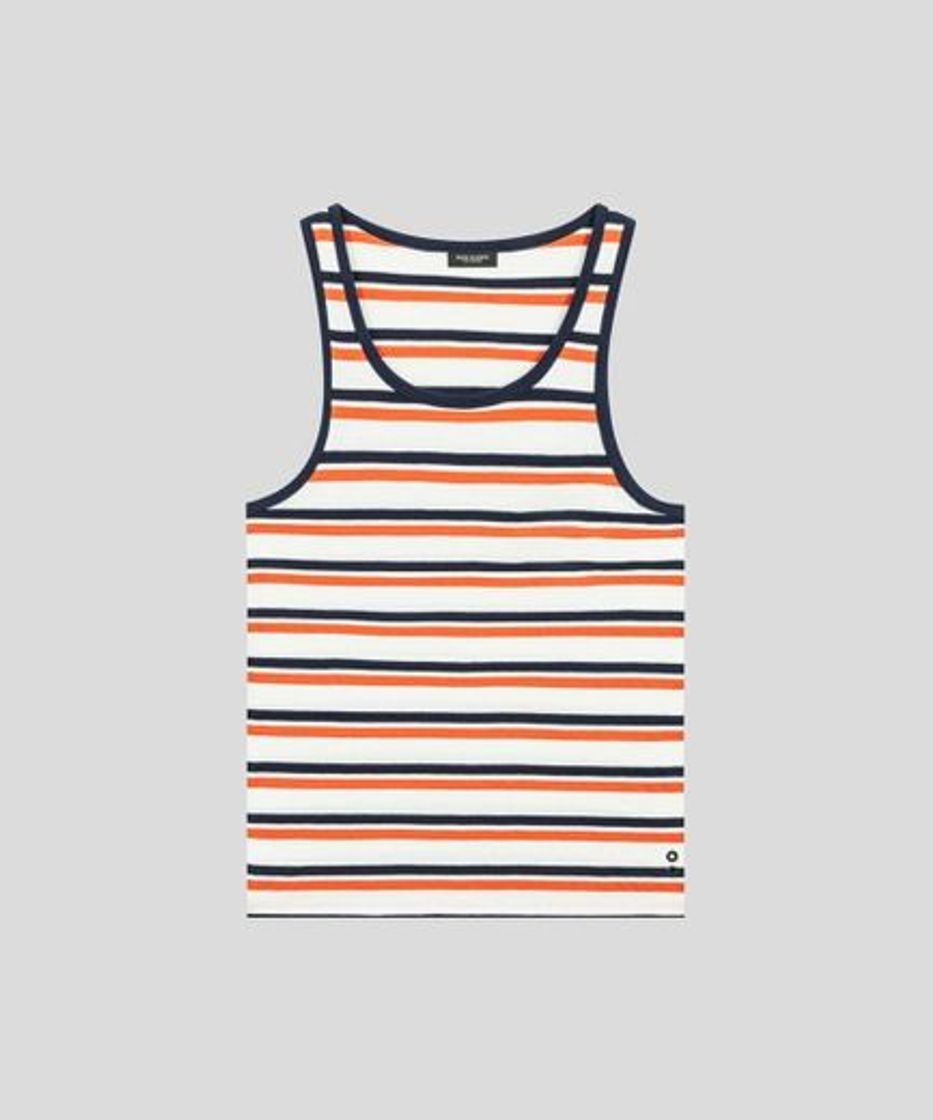 Fashion TANK TOP PIQUÉ THIN STRIPES