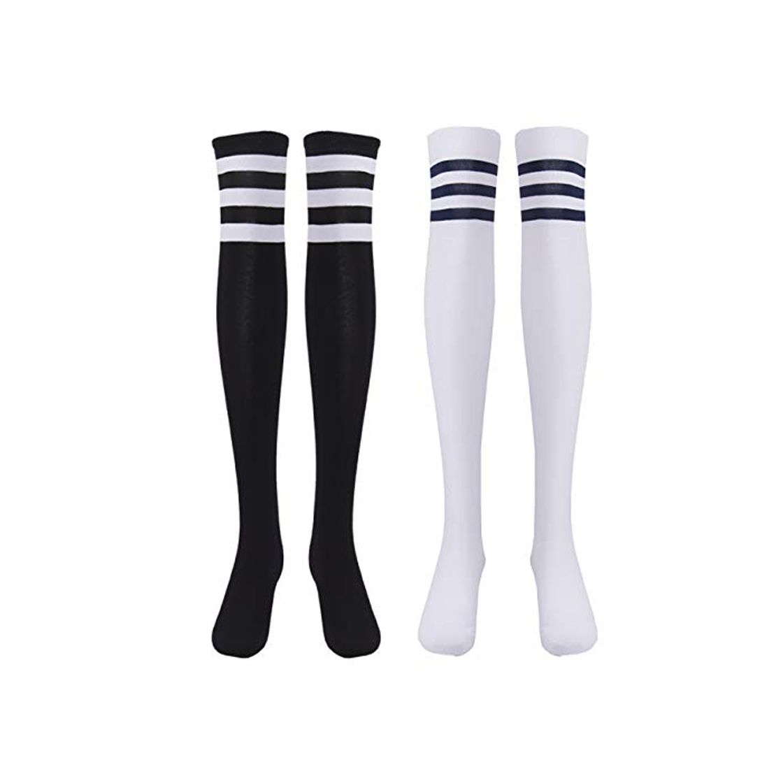 Product THEE Calcetines Largo Sobre Rodilla Medias Deportes de Fútbol para Mujer