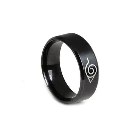 Aohua Stable Hot Anime Naruto - Anillo de Acero Inoxidable para Hombre