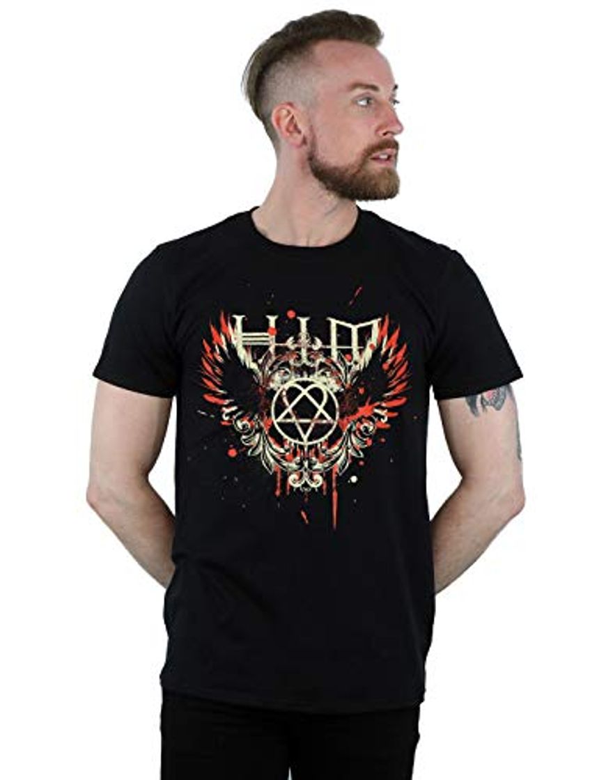 Absolute Cult Him Hombre Wing Splatter Camiseta Negro Medium