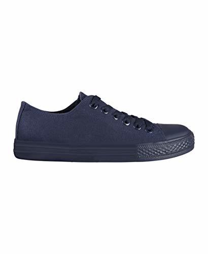 Social KRISP Zapatillas Mujer Tipo Estilo Imitación Casuales Lona Cordones Baja Alta Puntera