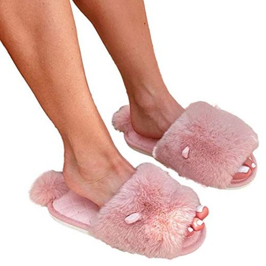 Flamingueo Zapatillas Casa - Zapatillas de Casa para Mujer, Pantuflas Mujer con
