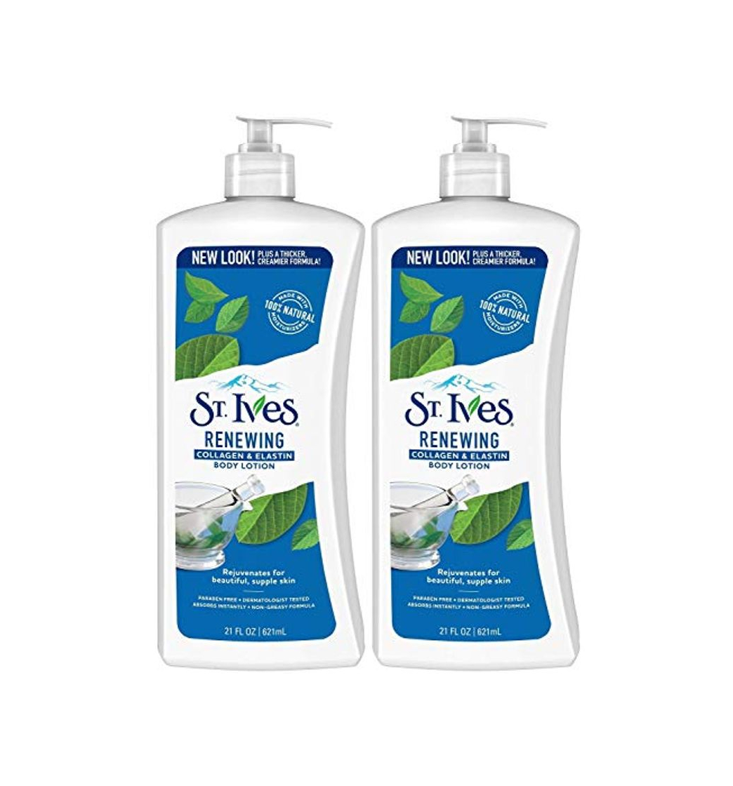 Product Loción corporal renovadora para la piel St. Ives, colágeno elastina, 21 onzas