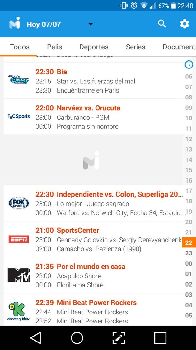 App Mi Tv Horarios De Tv