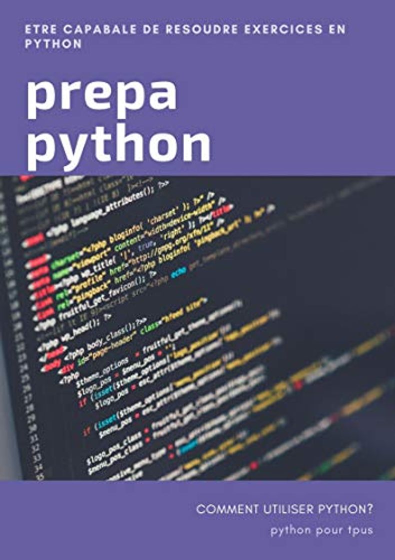 Producto cours python prepa : cour python pour tous