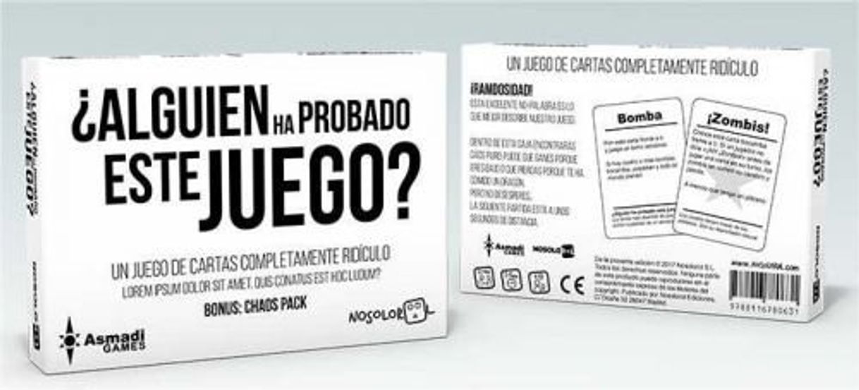 Product ¿ALGUIEN HA PROBADO ESTE JUEGO?