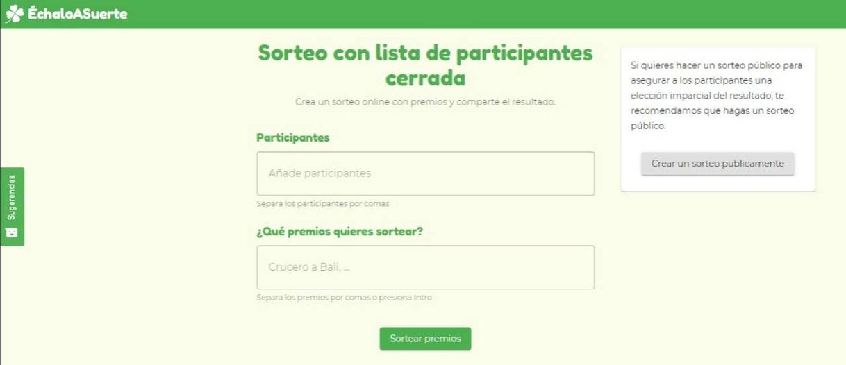 Moda Sorteo online 