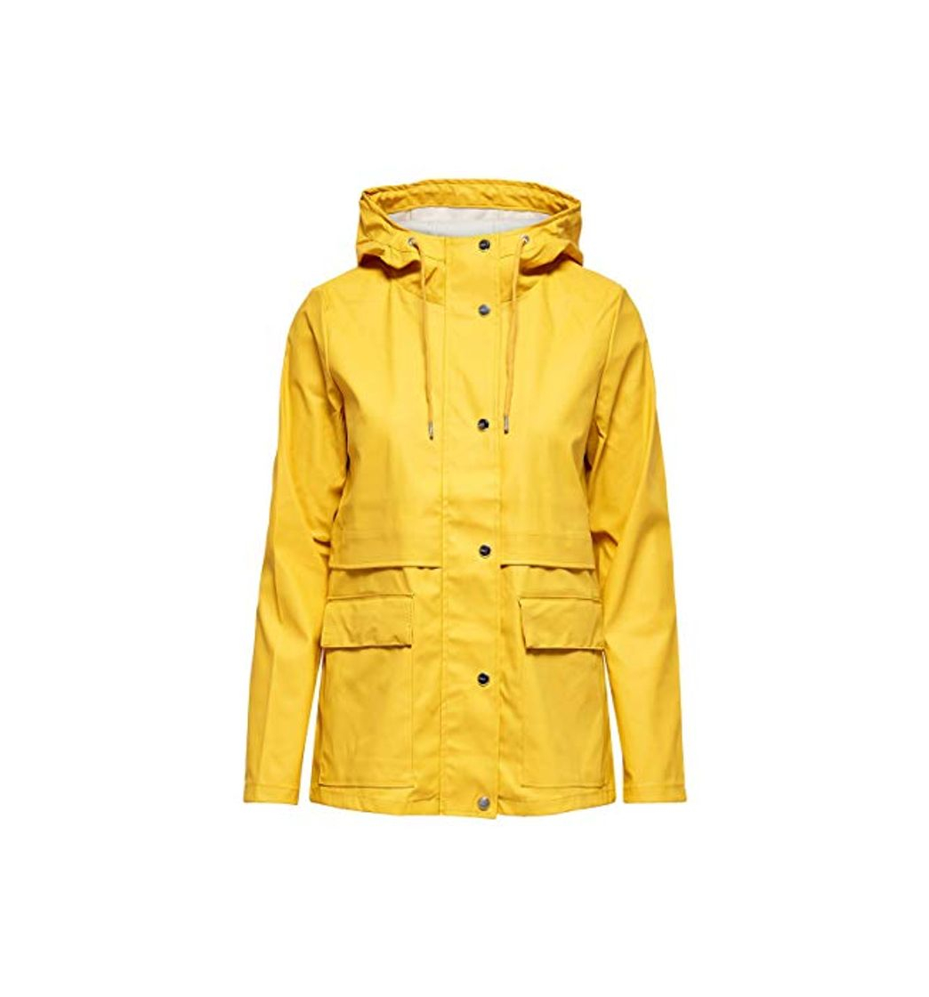 Fashion Only onlTRAIN Short Raincoat OTW Noos impermeable, Amarillo