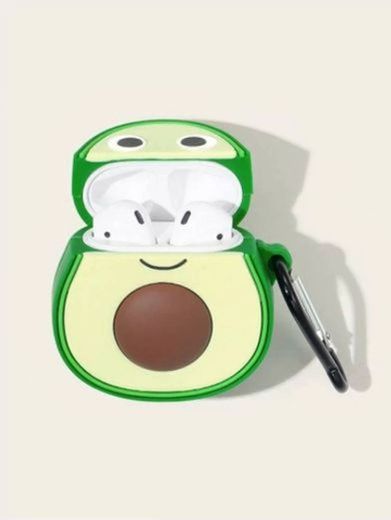 Estuche de audífonos en forma de aguacate