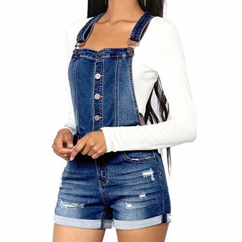 STRIR Mono Mujer Peto Vaqueros Overalls Denim Jeans Elásticos Mamelucos Vaqueros Pantalones