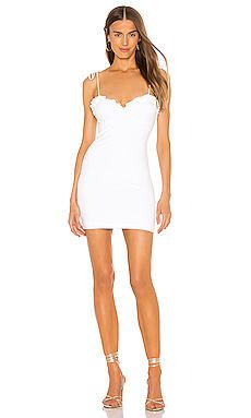 superdown Camile Tie Strap Mini Dress in White | REVOLVE