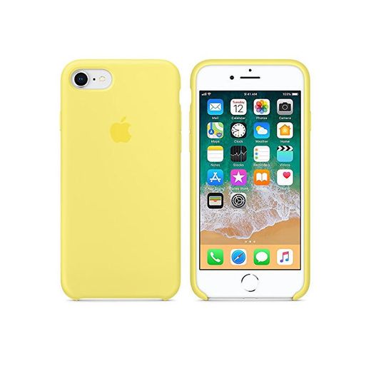 Funda para iPhone 7/8 Carcasa Silicona Suave Colores del Caramelo con Superfino