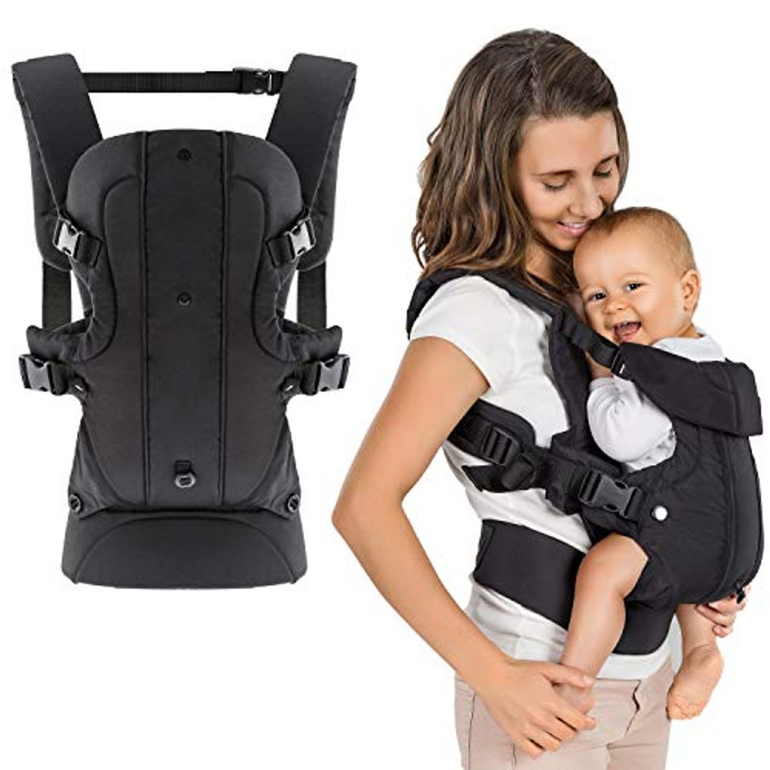 Producto Fillikid - Mochila portabebés ergonómica 4 en 1 - Múltiples posiciones, crece