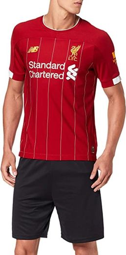 New Balance Liverpool FC Home SS Jersey No EPL Patch Camiseta Crew