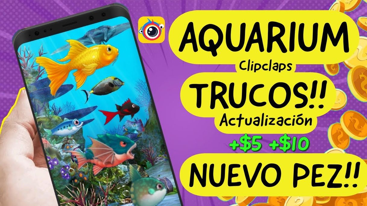 App AQUARIUM TRUCO clipclaps🤑| NUEVO PEZ! y la nueva ...