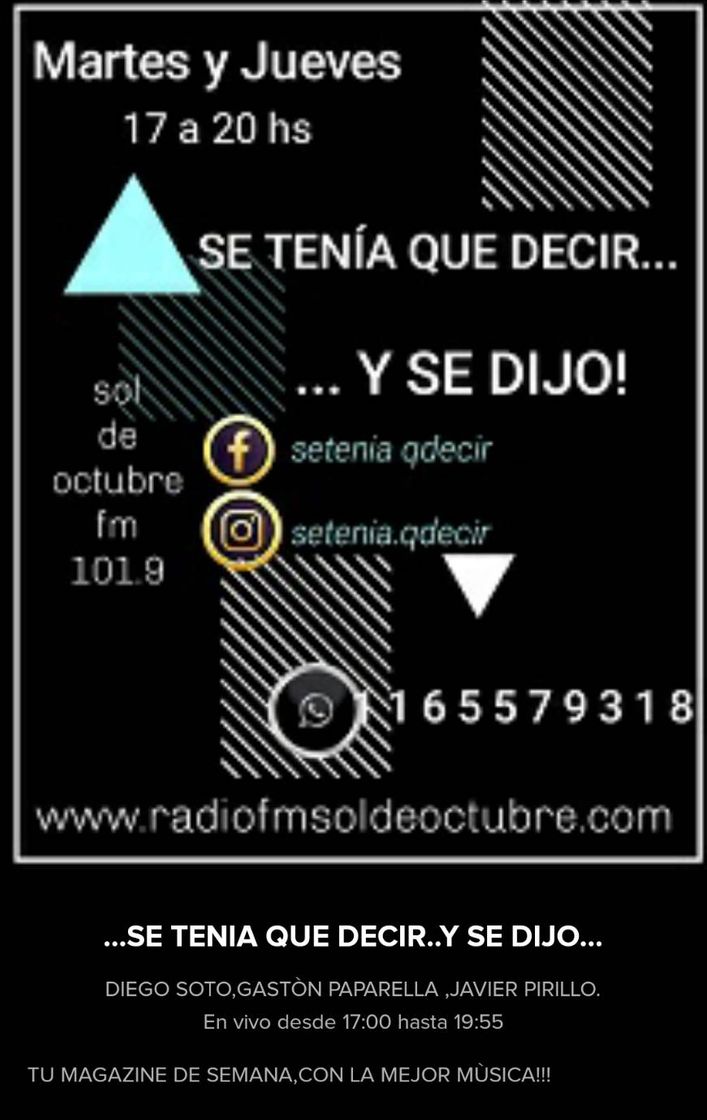 App Radio sol de Octubre