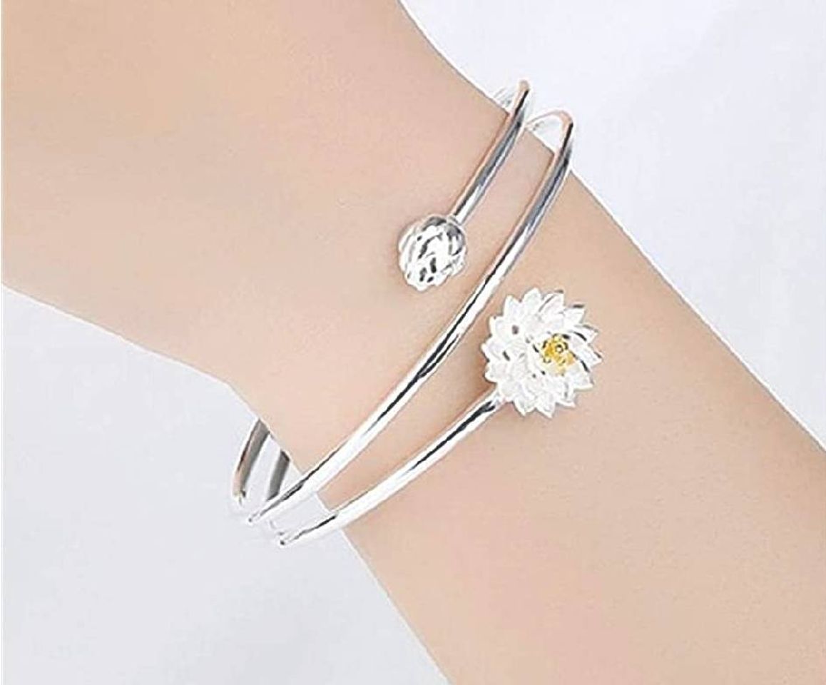 Social Pulsera redonda chapada de plata