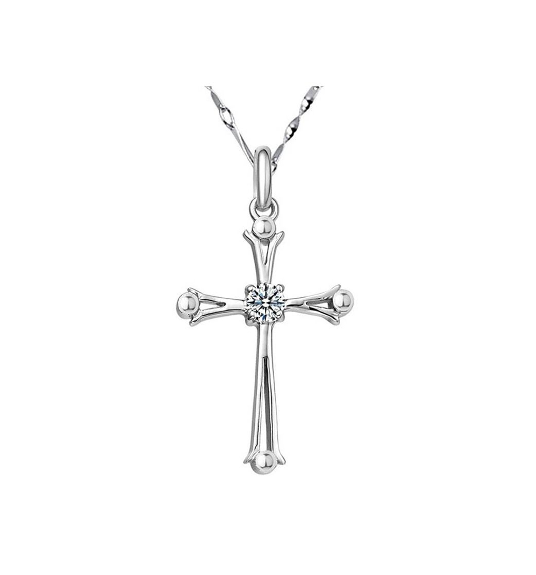 Social Collar y colgante en forma de cruz