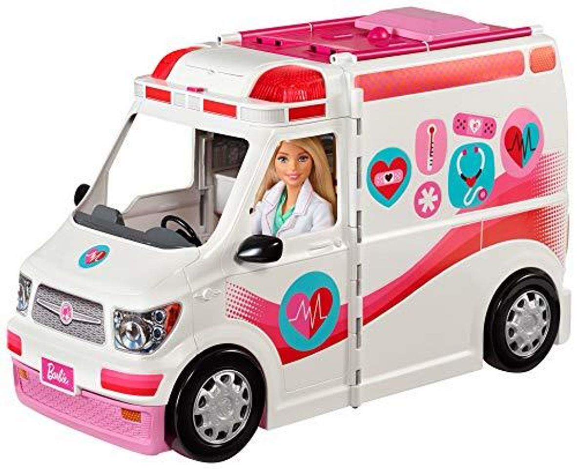 Product Barbie Ambulancia Hospital 2 en 1, accesorios de muñecas