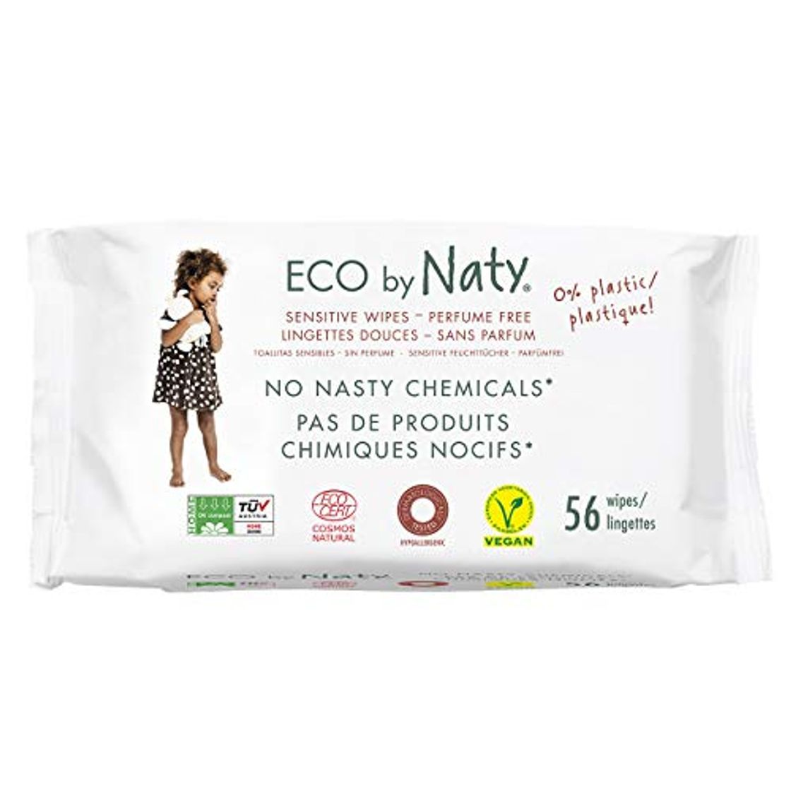 Lugares Eco by Naty Toallitas sin Fragancia para bebé, 672 unidades