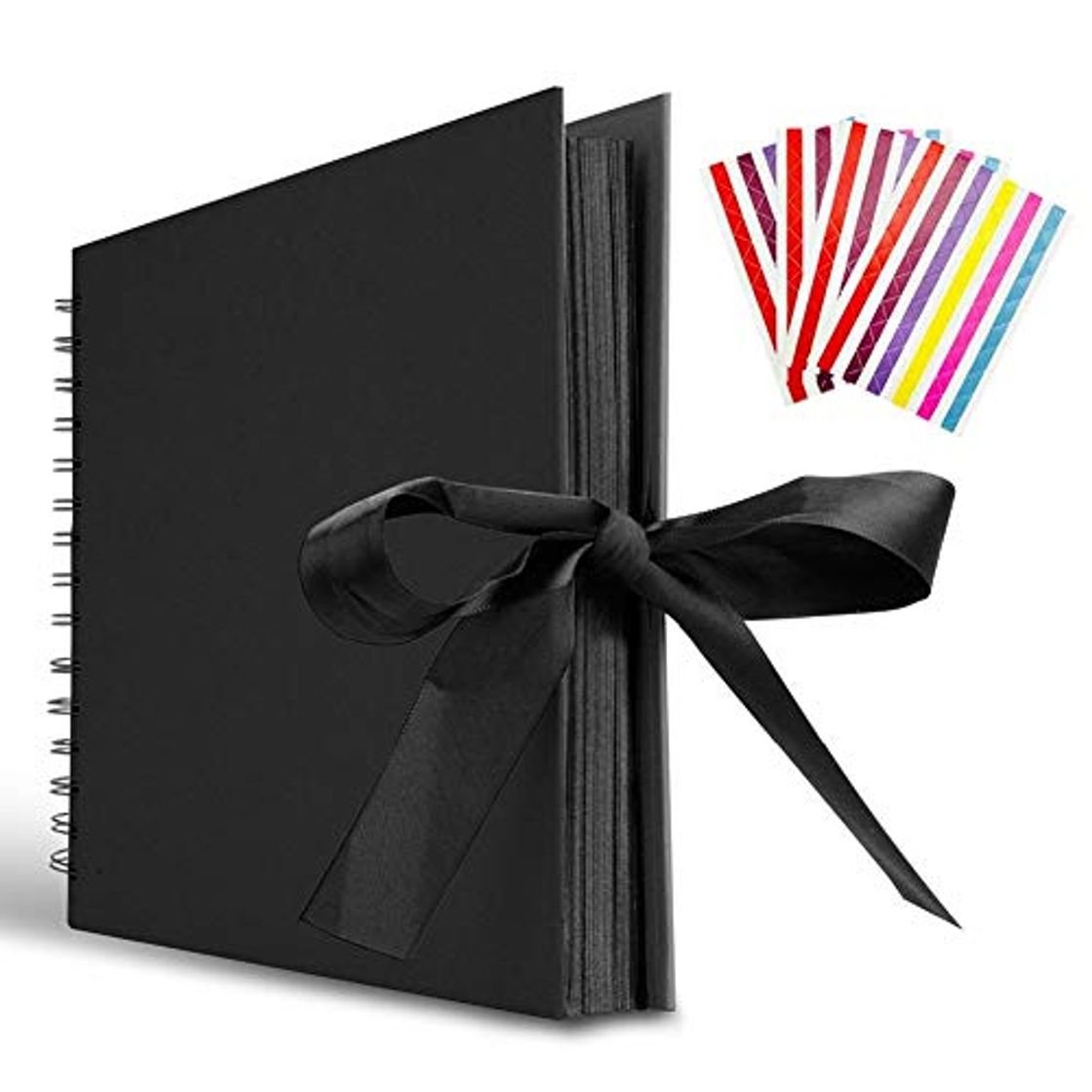 Productos Álbum de fotos ecolog DIY para álbum de recortes – hecho a mano clásico negro álbum de fotos con 40 hojas para bricolaje manualidades familia boda graduación aniversario fotos de bebé