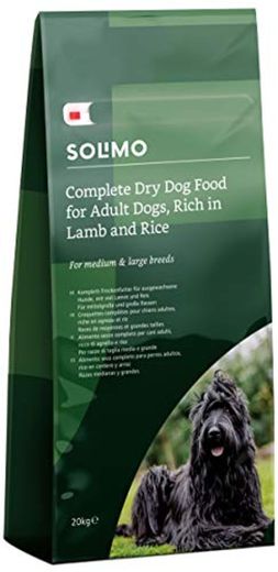 Marca Amazon - Solimo - Alimento seco completo para perro adulto rico