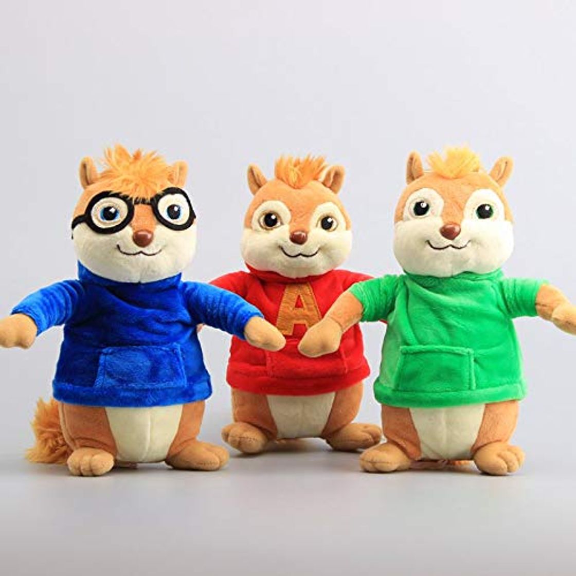 Product zcm Bambola di Peluche 3pcs Movie Toys Alvin and The Chipmunks Plush Dolls Cute Chipmunks Soft Toys Regalo para Niños 9  Cm