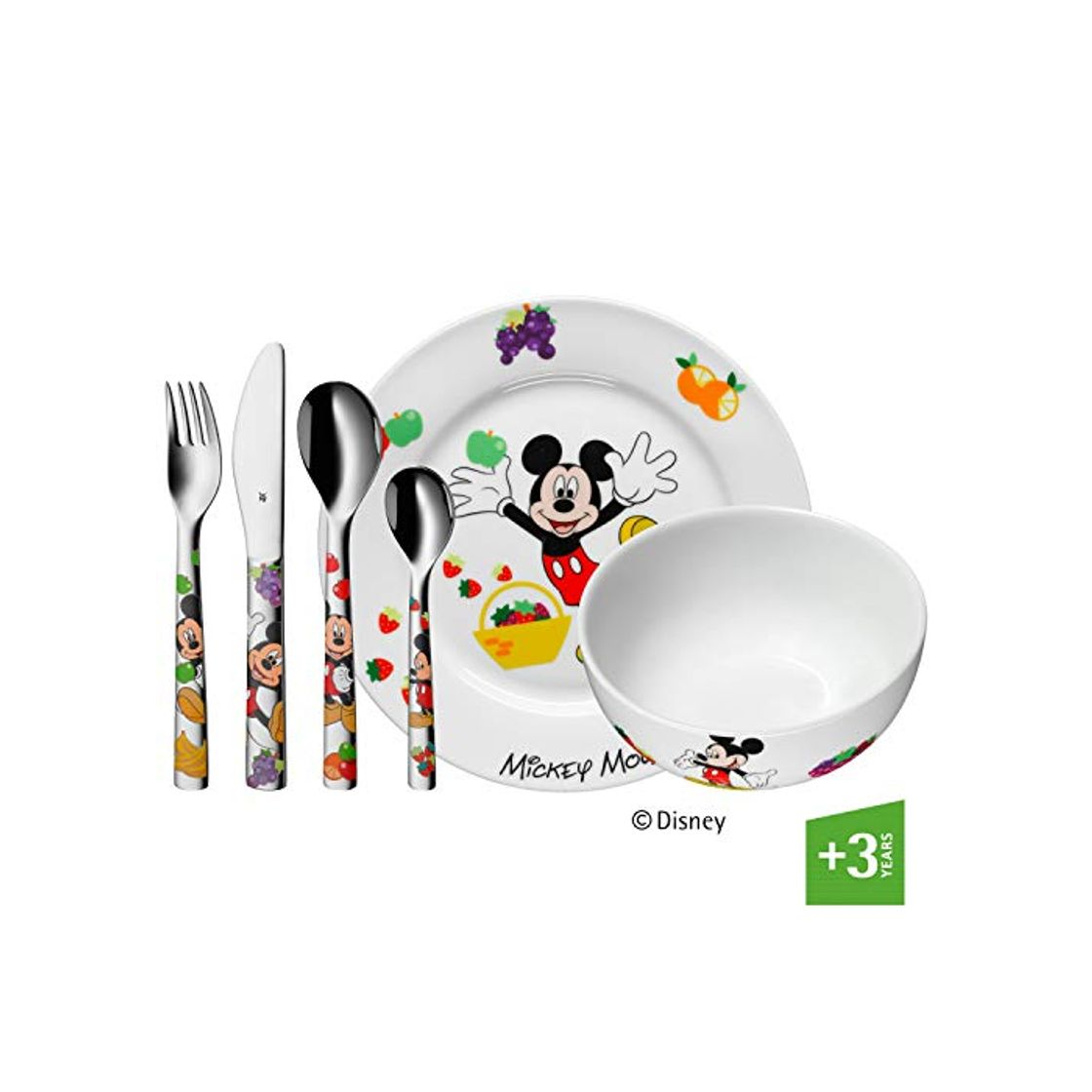 Product WMF Disney Mickey Mouse - Vajilla para niños 6 piezas, incluye plato,