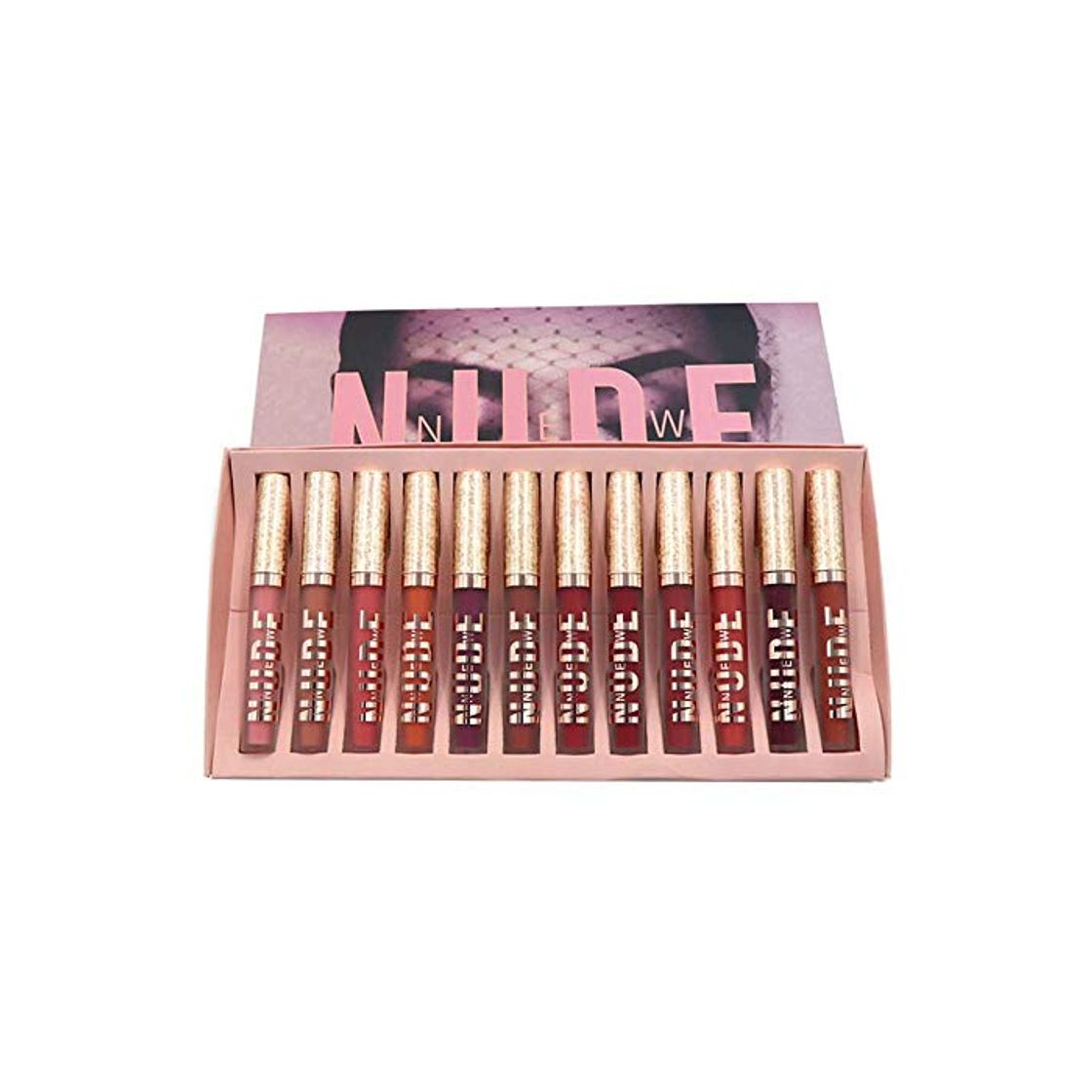 Social 12 colores set de lápiz labial líquido a prueba de agua set de lápiz con copa antiadherente mate colourfast lápiz hidratante lápiz mat lipliner mat terciopelo multicolor brillo mate duradero lápiz