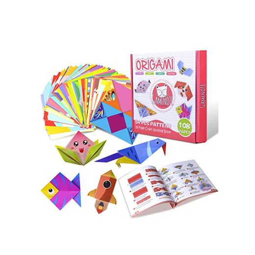 Gamenote color kit de origami para niños 118 archivo de origami vívido