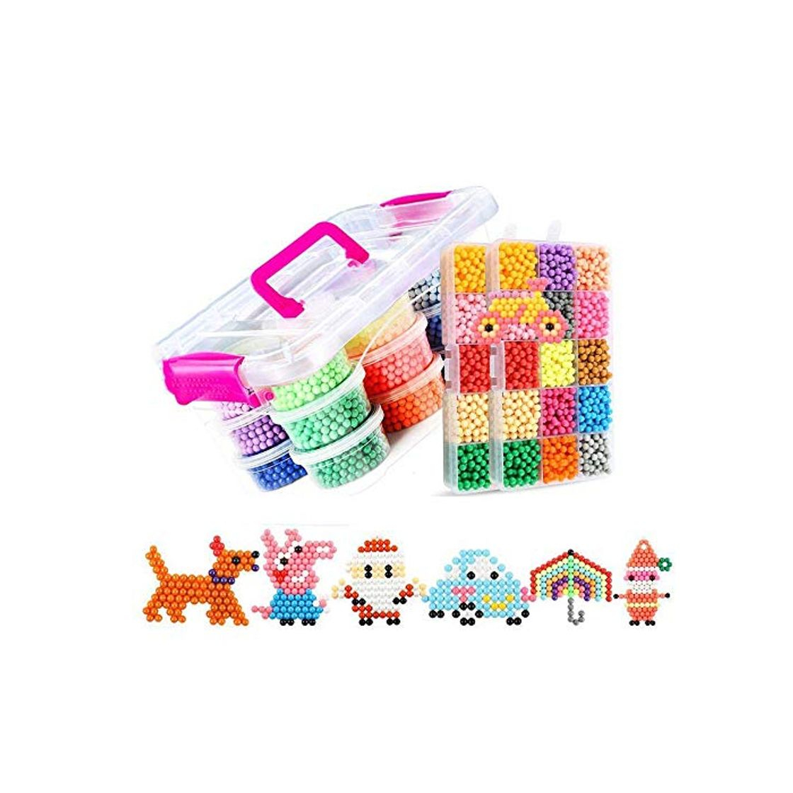 Products 8400 PCS 30 Colores Craft Sticky Beads compatible para Aquabeads