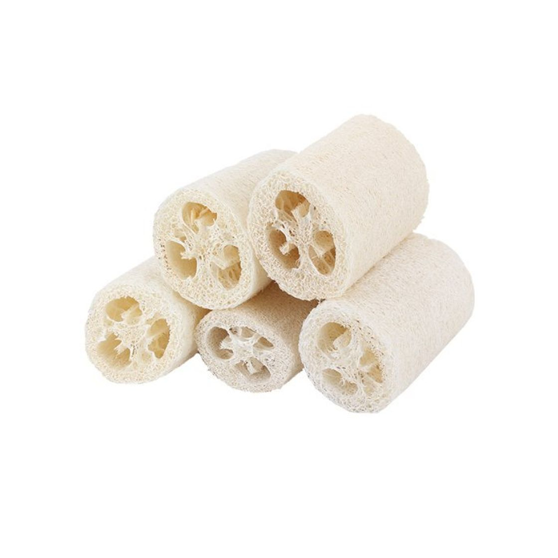 Social Westeng - Lote de 5 esponjas de lufa natural de baño