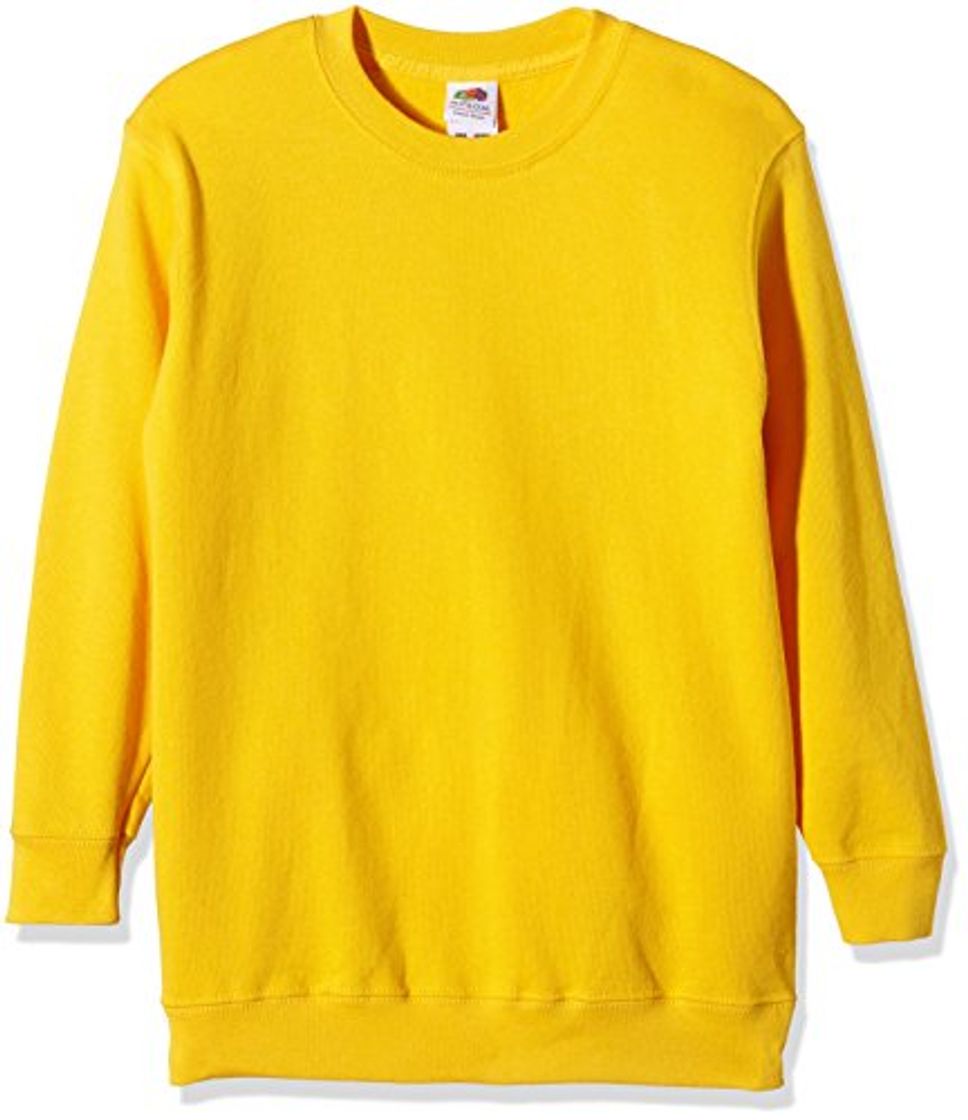 Social Fruit of the Loom, Sudadera Infantil, Amarillo