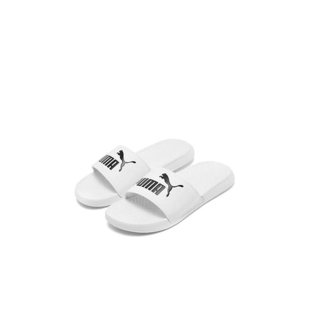 Social PUMA Popcat, Sandalias deslizantes Unisex-Adulto, Negro