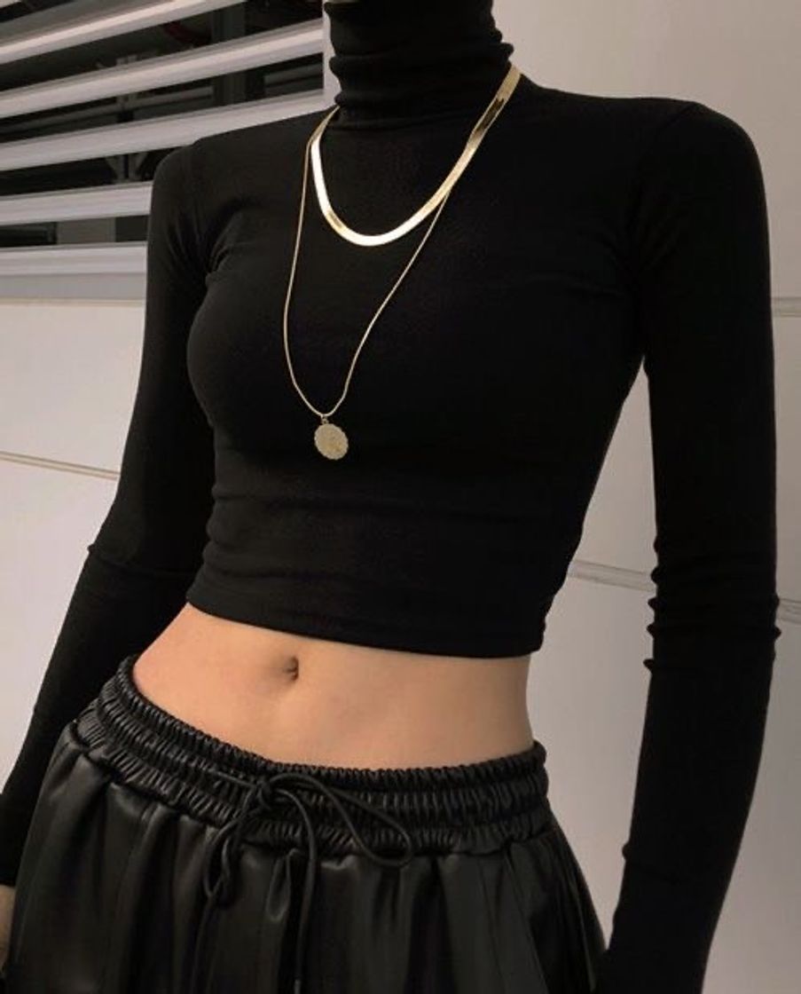 Social OUFour Primavera y Otoño Mujeres Crop Top Cuello V Manga Larga Remata