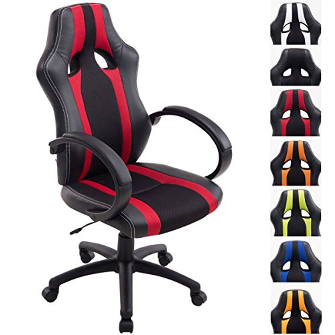 Product CLP Silla Racing Vettel en Cuero Sintético & Tela en Red I